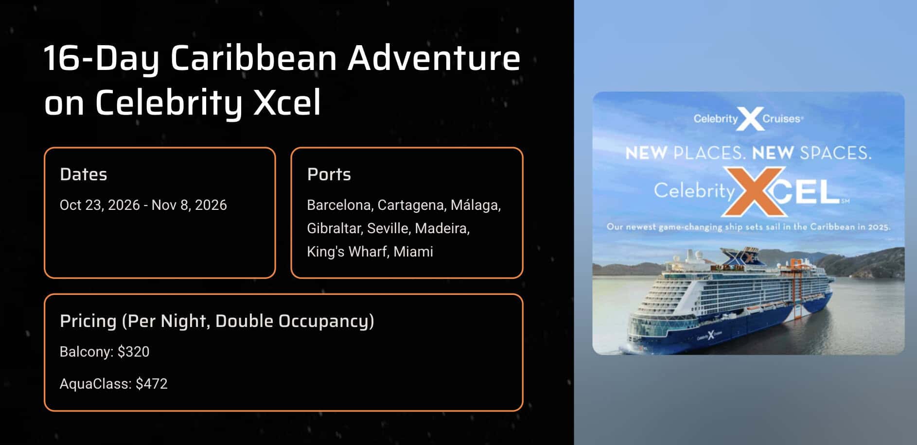 16-day Caribbean Adventure on Celebrity Xcel